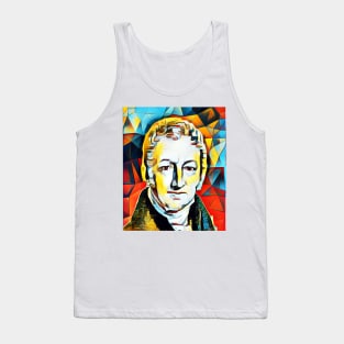 Thomas Robert Malthus Abstract Portrait | Thomas Robert Malthus Artwork 2 Tank Top